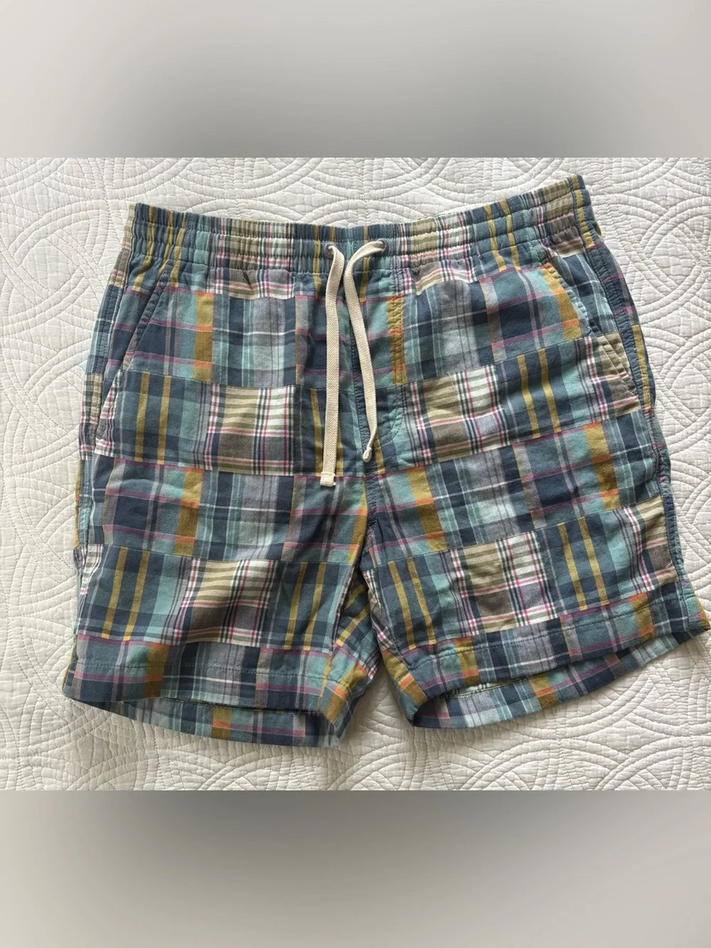 J. Crew Madras 5” Dock Shorts Medium